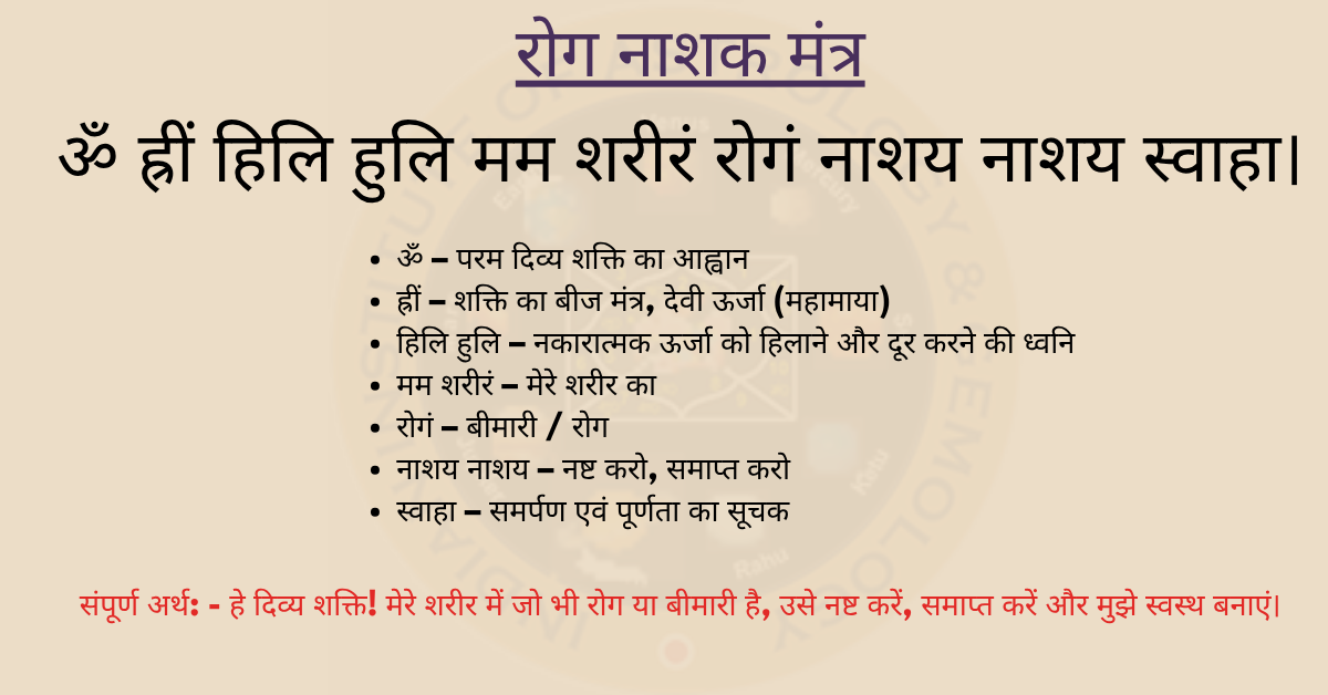 Rog Nashak Mantra