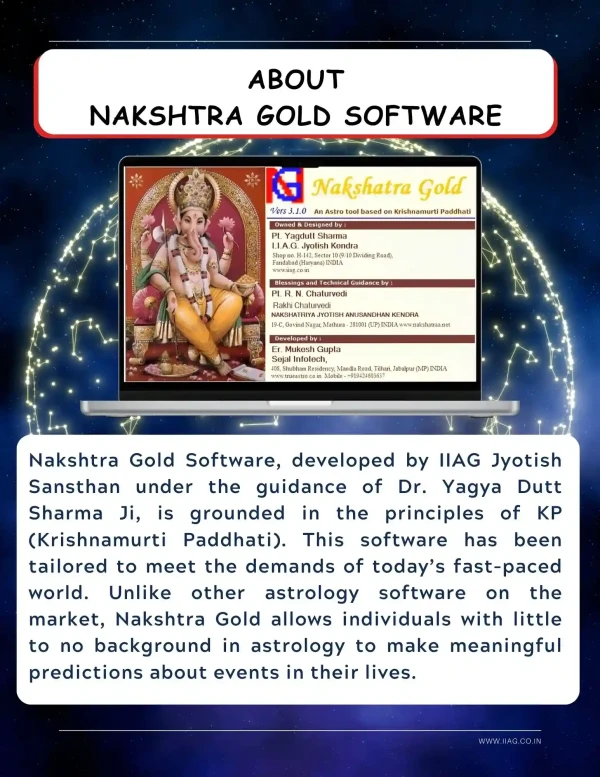 Nakshatra Gold Software